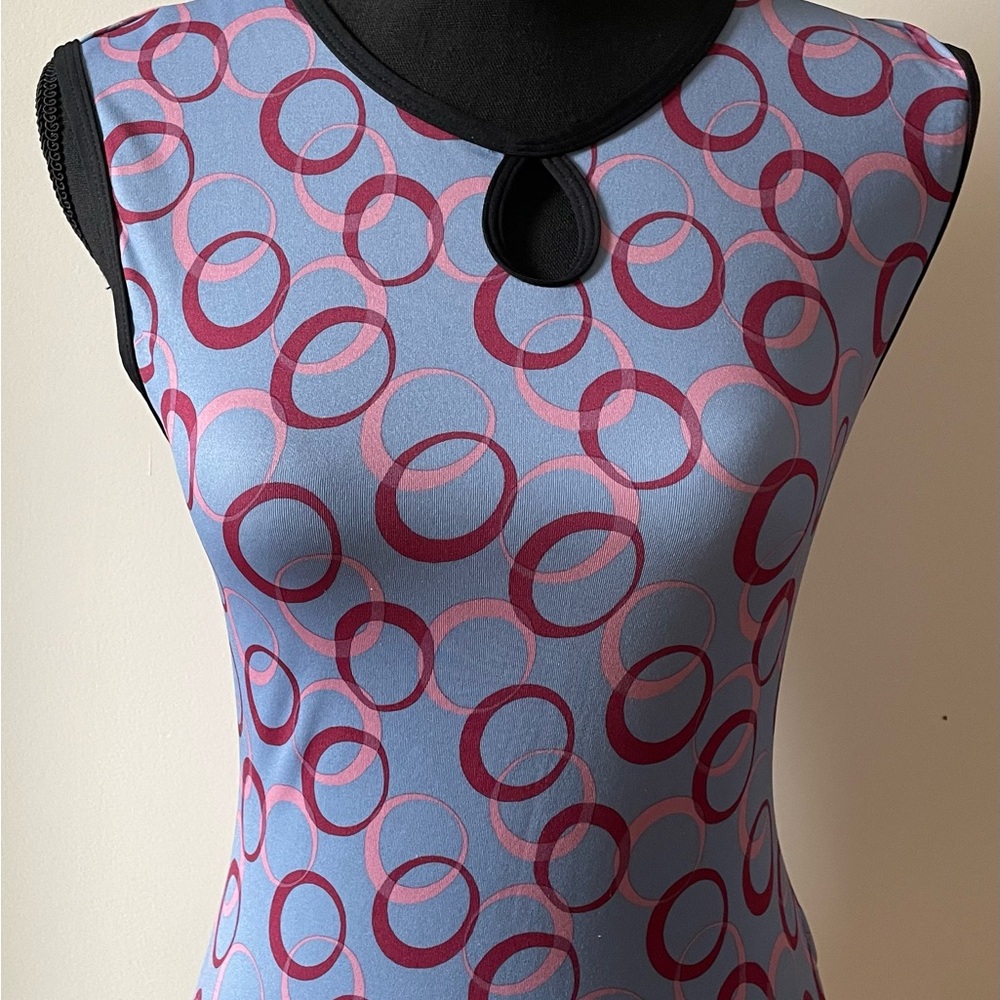 Chic Circle Pattern Sleeveless Sports Tank